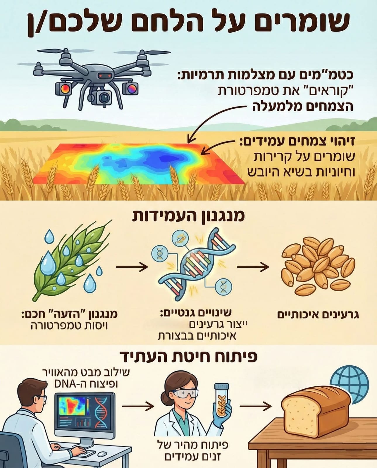 שומרים/ות על הלחם שלכם/ן 🥖 - Volcani Website
