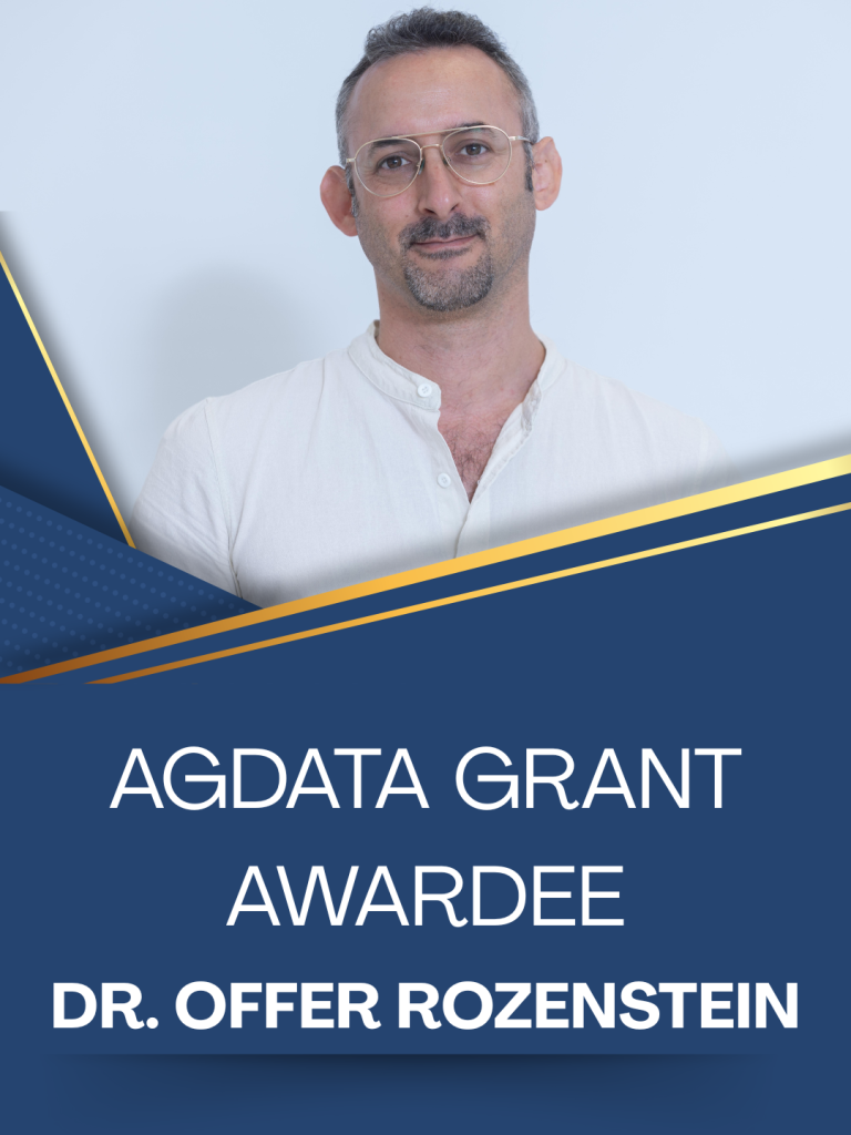 馃洶锔忦煋奀ongratulations to Dr. Offer Rozenstein for receiving the European Partnership Agriculture of Data (AgData) grant!