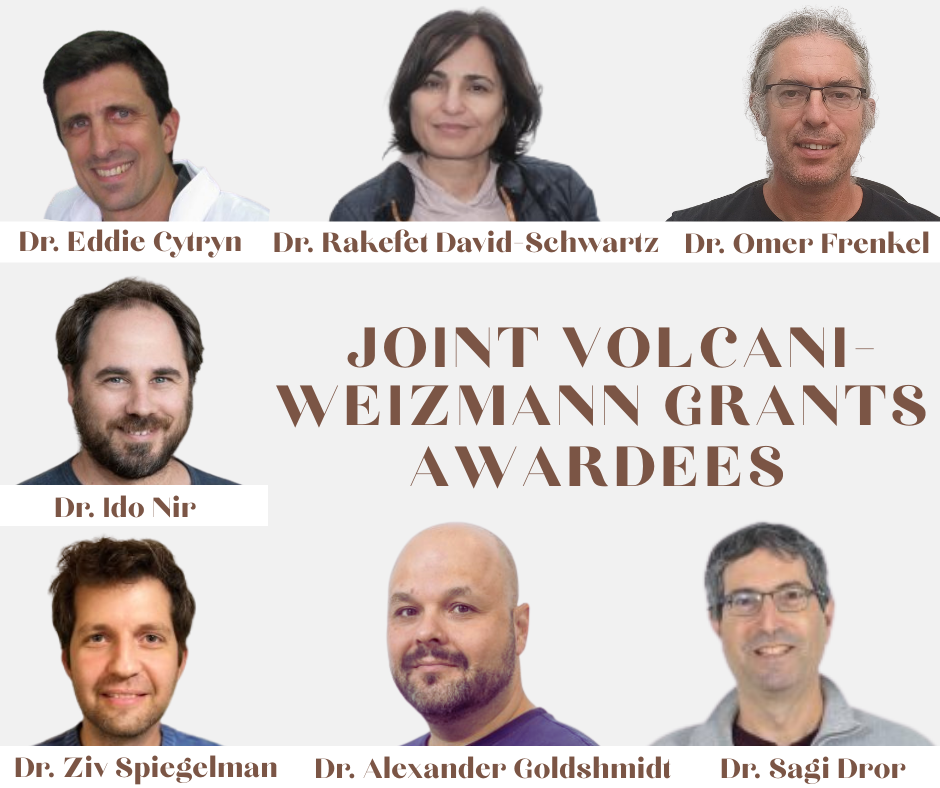 Congratulations to our Volcani Institute - The Weizmann Institute of Science joint research fund #grants awardees!